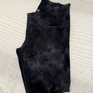 lululemon athletica Black Tie-Dye Leggings
